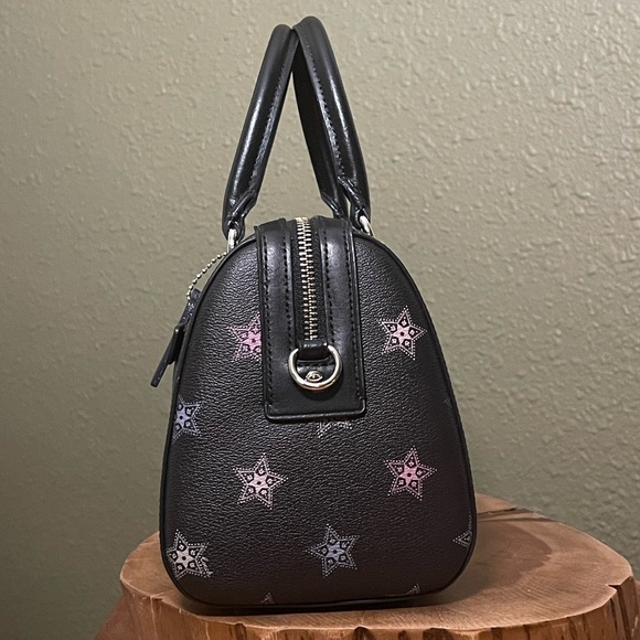 HTF NWOT COACH ROWAN SATCHEL WITH DOT STAR PRINT - Picture 5 of 16